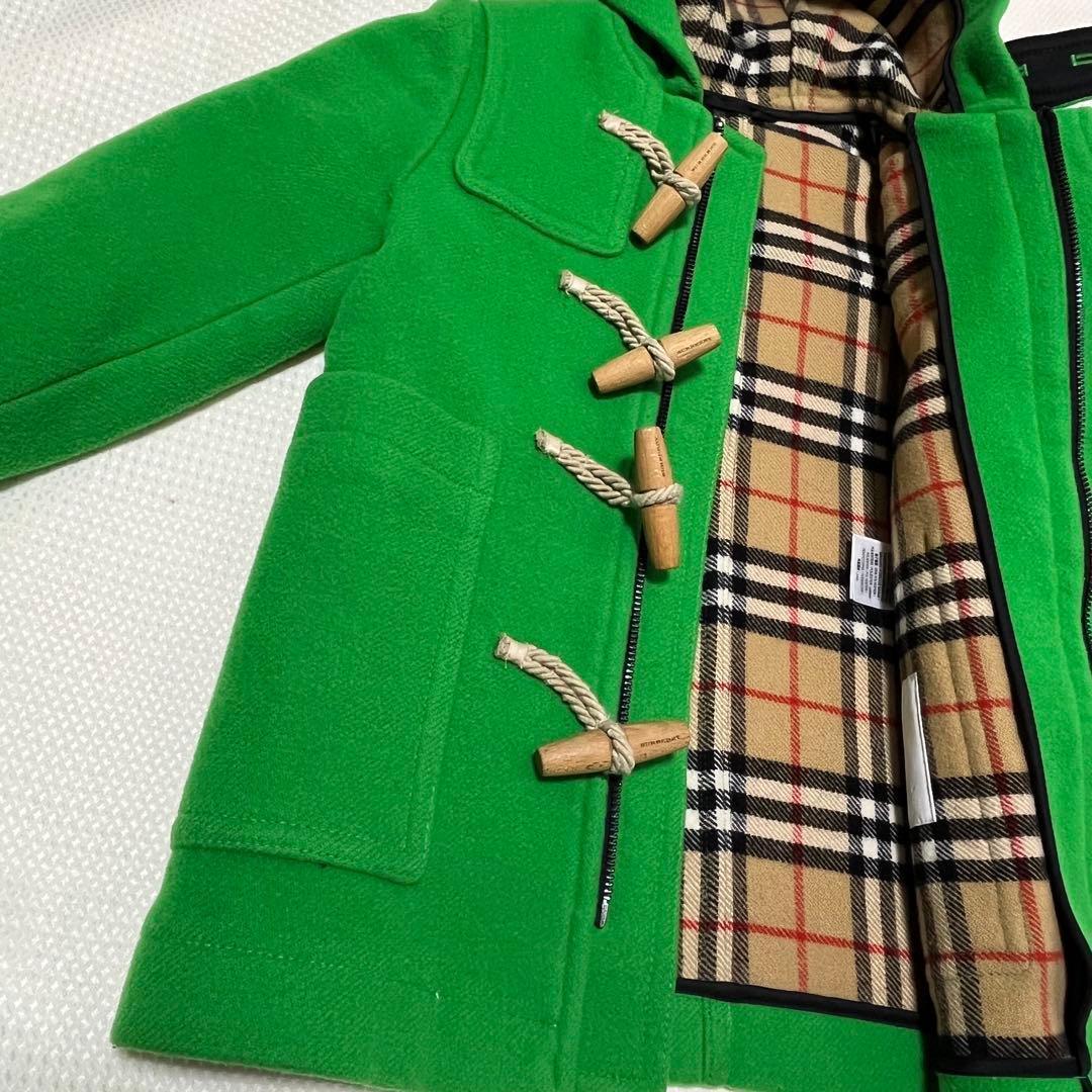 【美品】Burberry children ダッフルコート　キッズ　緑　110