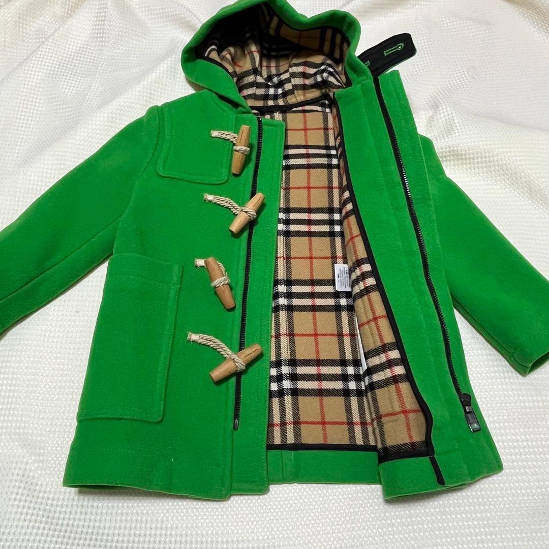 【美品】Burberry children ダッフルコート　キッズ　緑　110