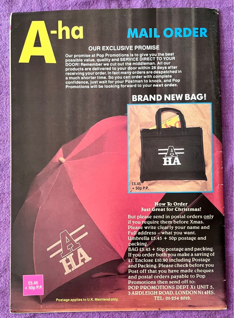 【超レア／日本未発売／廃盤】a-ha 英国音楽誌特集号｜35年以上前・英語版