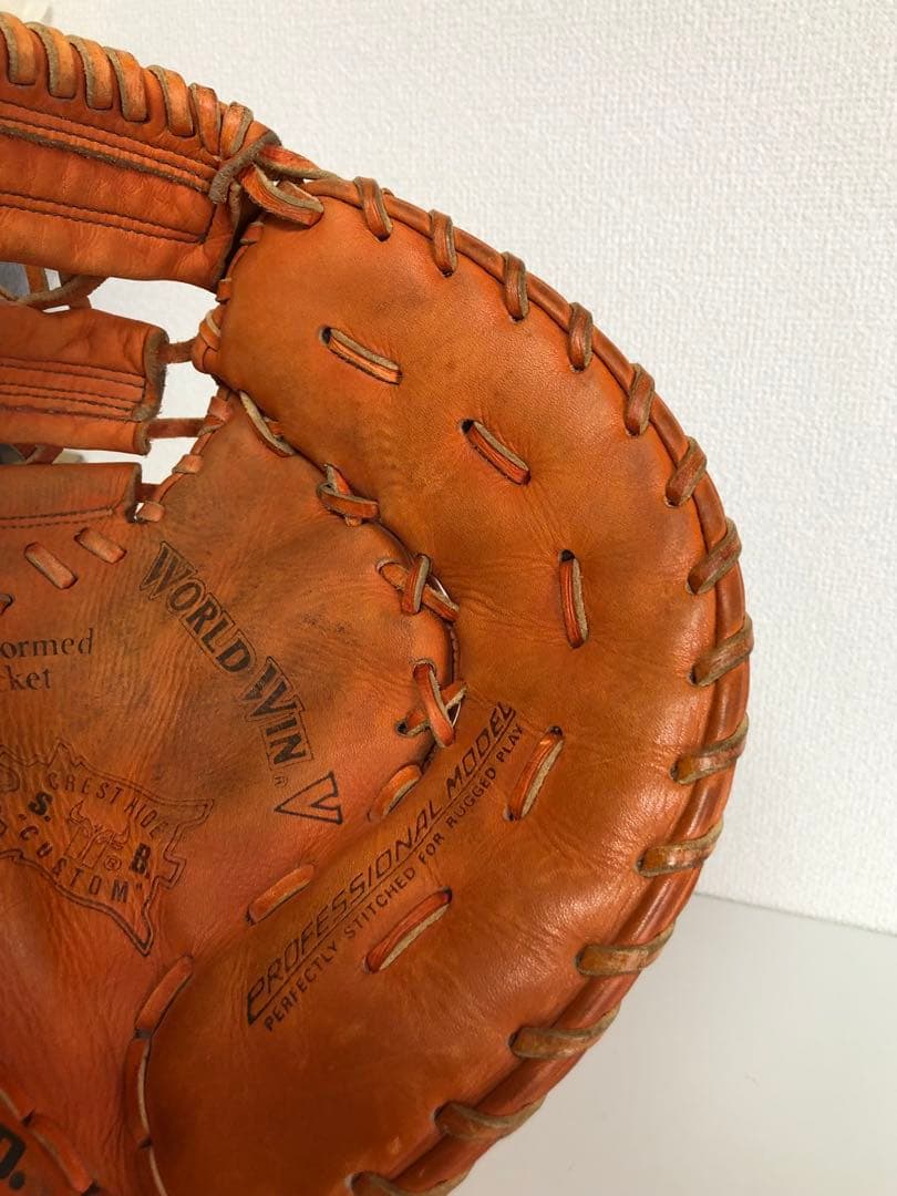 【送料込み】Mizuno ファーストミット 硬式グローブ オレンジ