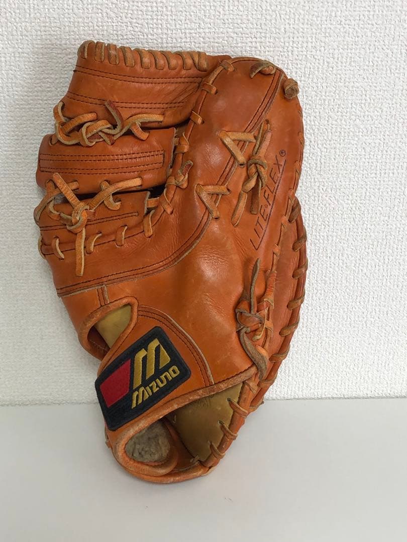【送料込み】Mizuno ファーストミット 硬式グローブ オレンジ