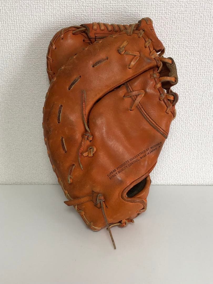 【送料込み】Mizuno ファーストミット 硬式グローブ オレンジ