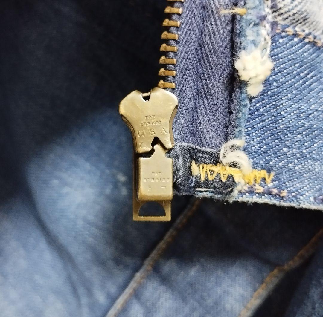 最終値下げWrangler 縦ベル 24MJZ USA製デニムジャケット 60s
