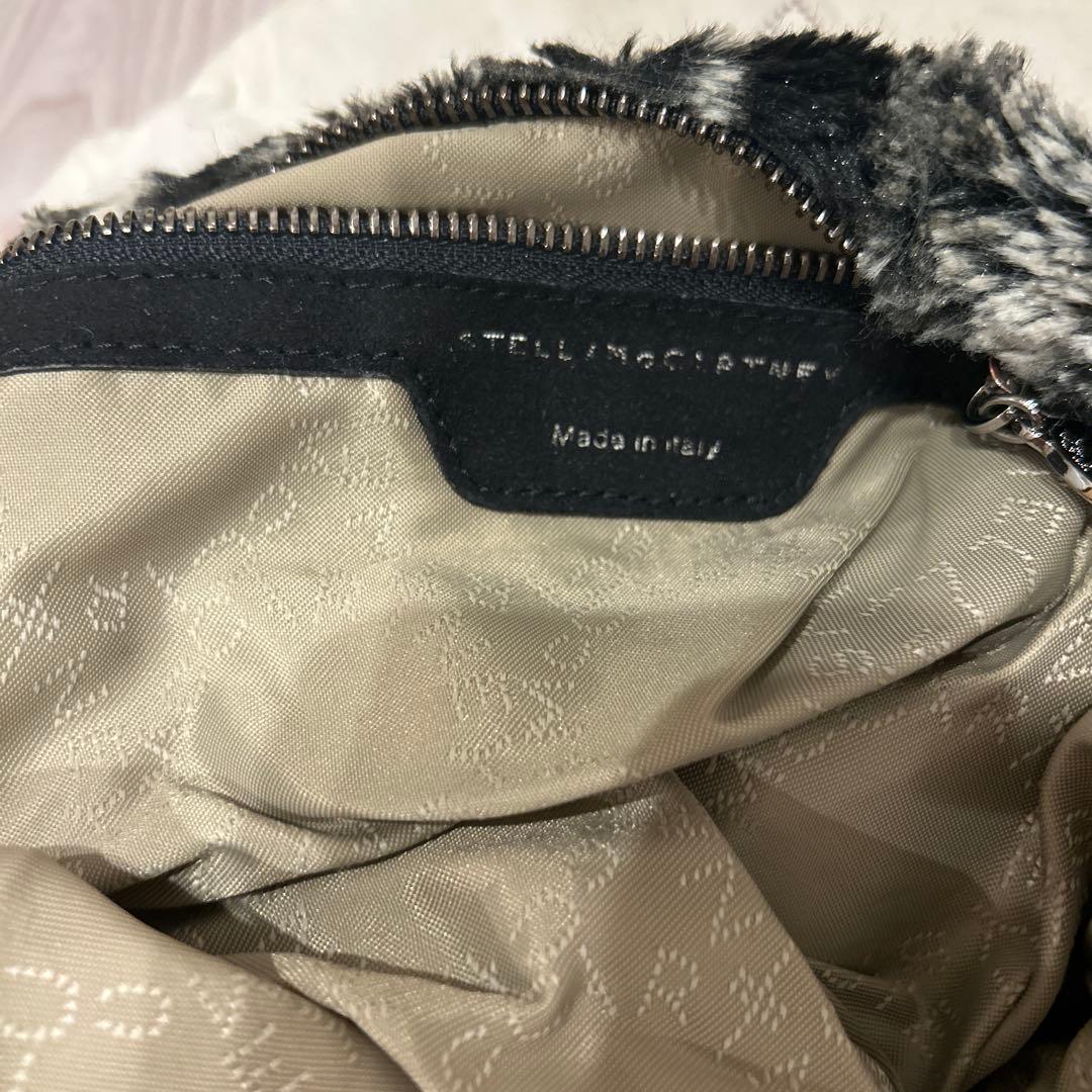 ステラ　マッカートニー　ファーショルダーバッグ ブラック・グレー
