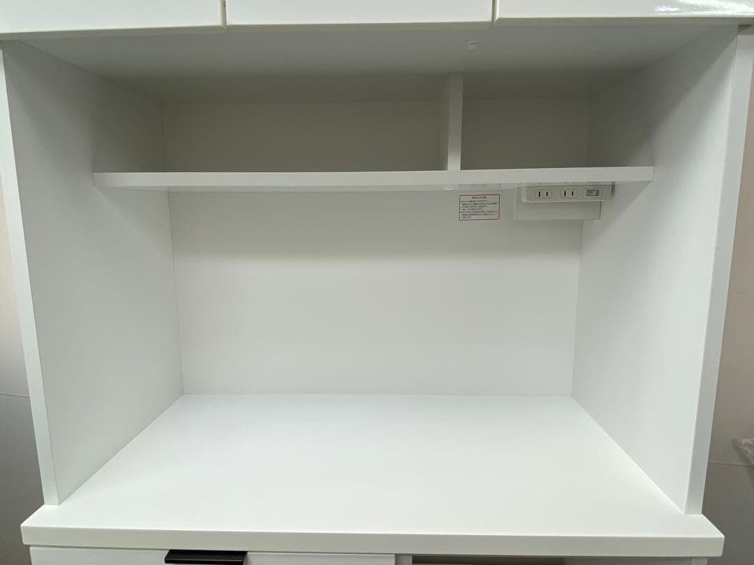 ニトリ キッチンボード エトナ 90KB-WH ホワイト 食器棚