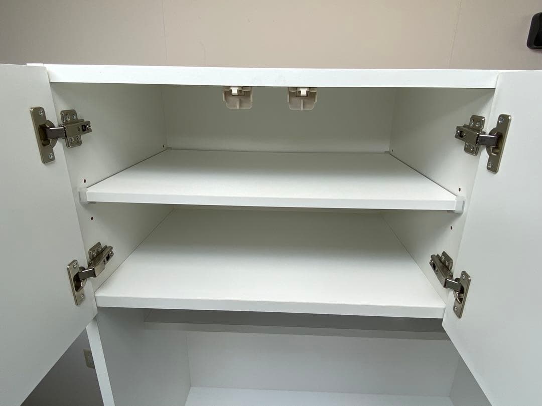 ニトリ キッチンボード エトナ 90KB-WH ホワイト 食器棚