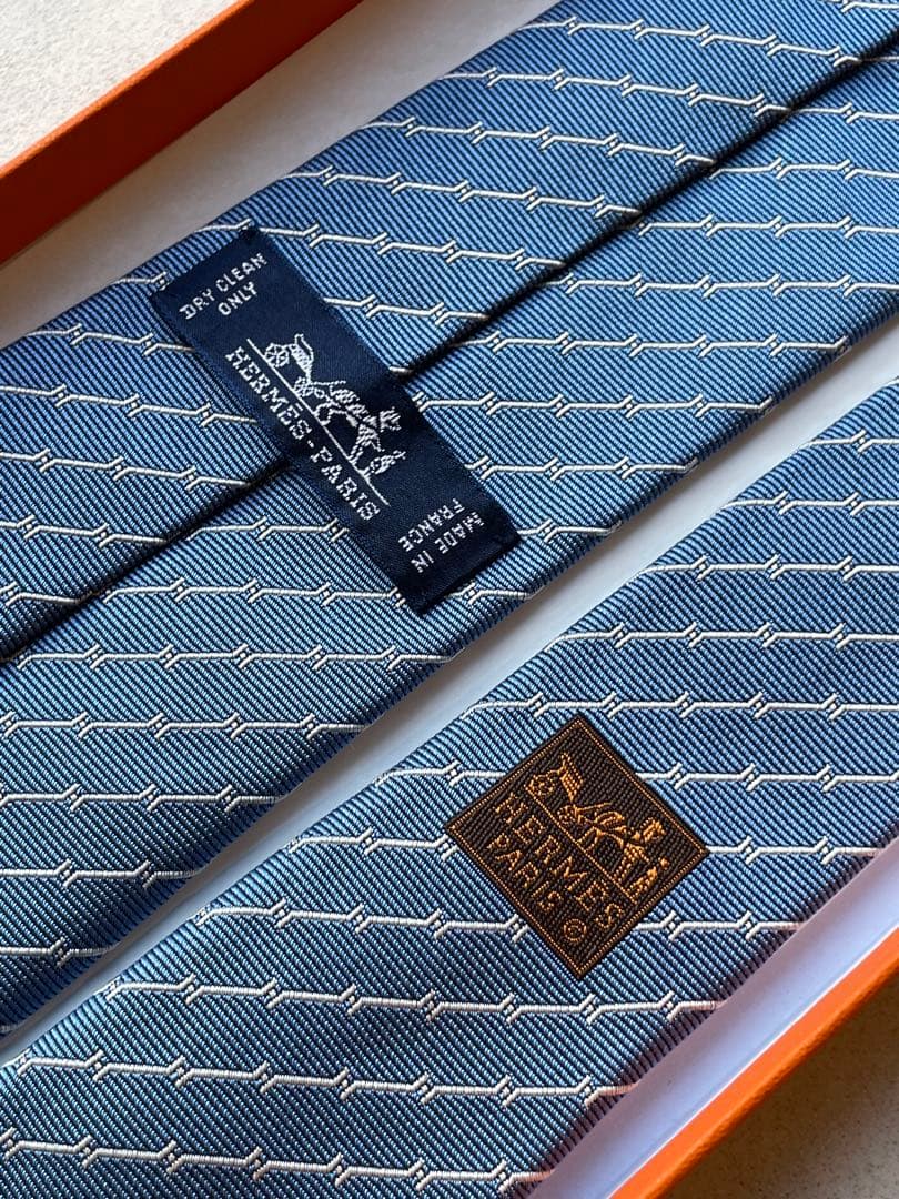 【新品未使用】エルメス HERMES ネクタイ Hカドリージュ　シルク100%