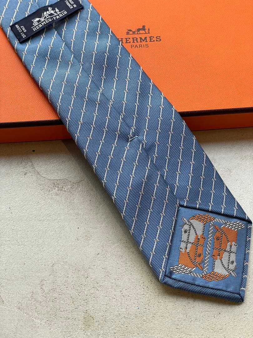 【新品未使用】エルメス HERMES ネクタイ Hカドリージュ　シルク100%