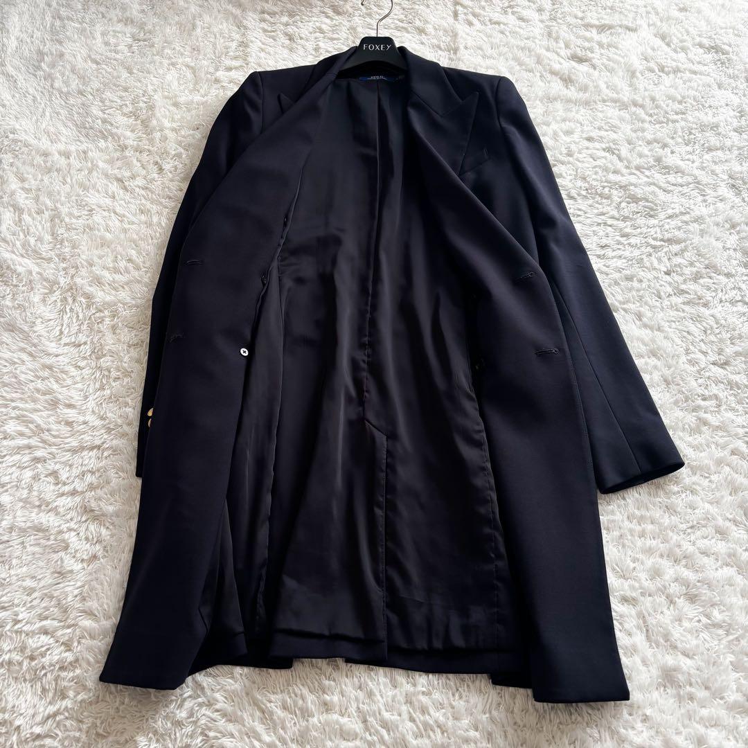 ポロラルフローレン　ダブルブレステッド ウール ブレザー　金ボタン　ネイビー