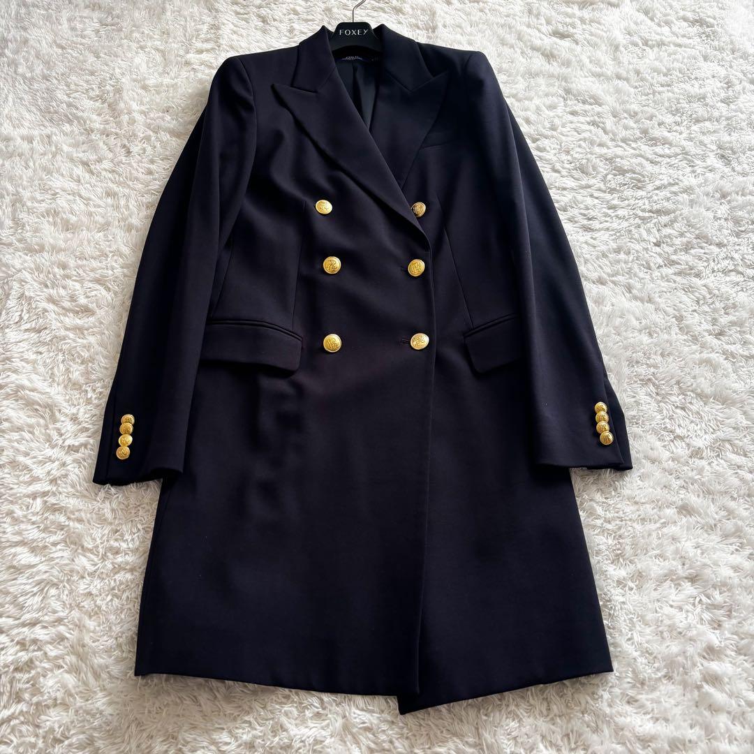 ポロラルフローレン　ダブルブレステッド ウール ブレザー　金ボタン　ネイビー