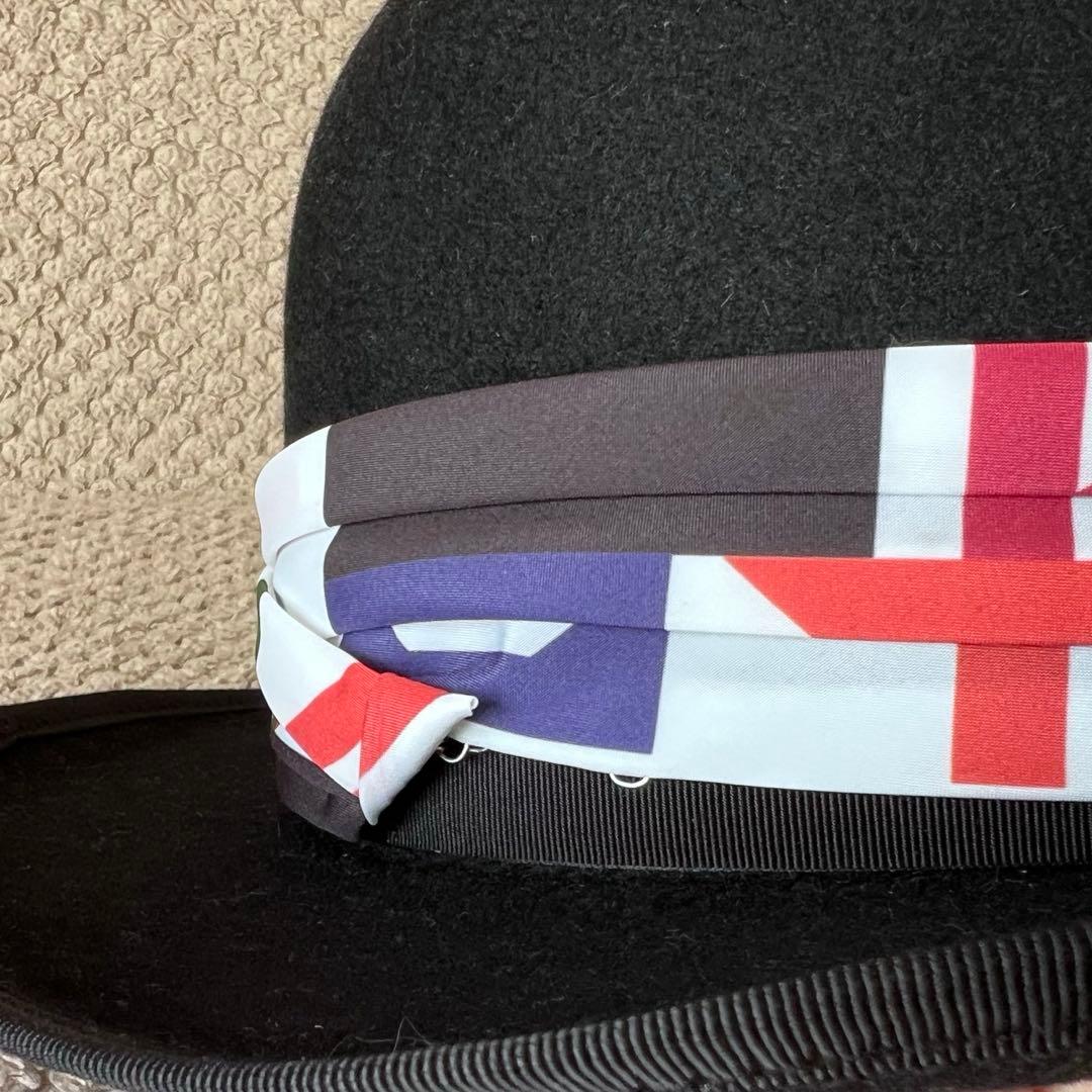 新品タグ付！TOKIO HAT渋沢栄一 ラビットウールハット黒リボン 帽子 秋冬