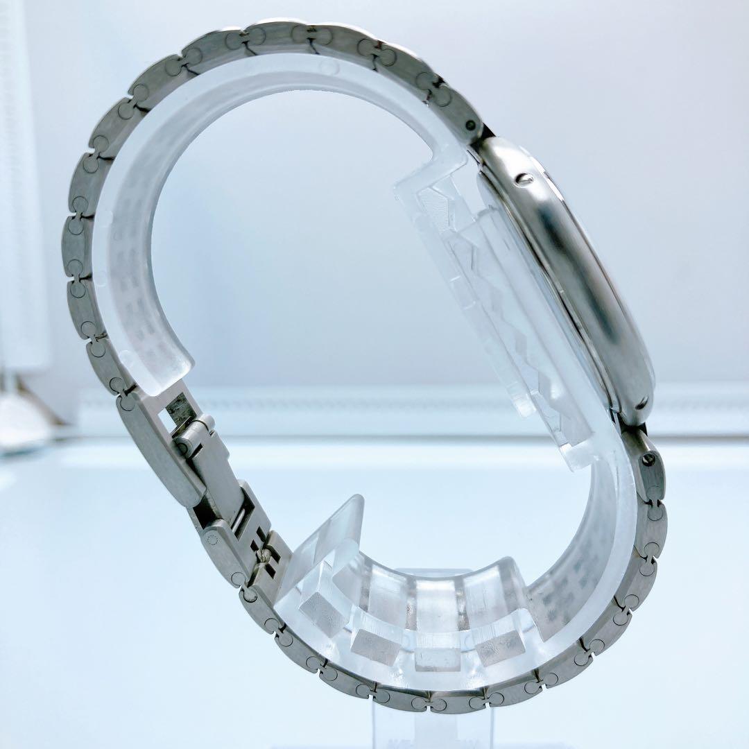 576 エルメス　プロフィール　ラウンド　デイト　シルバー　腕時計