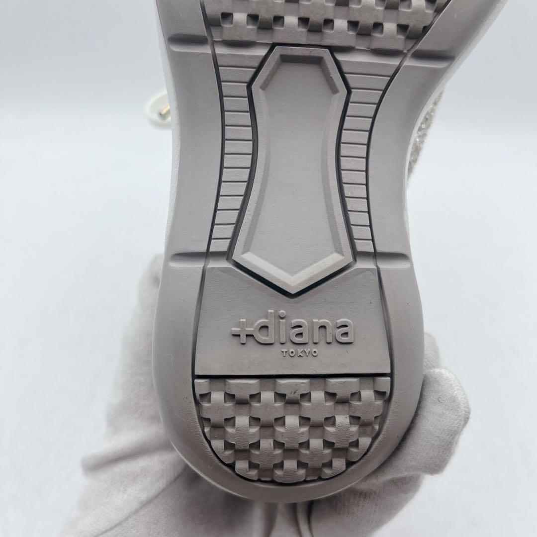 美品 +ダイアナ Bridal Edition 美脚ヒールアップスニーカー9cm