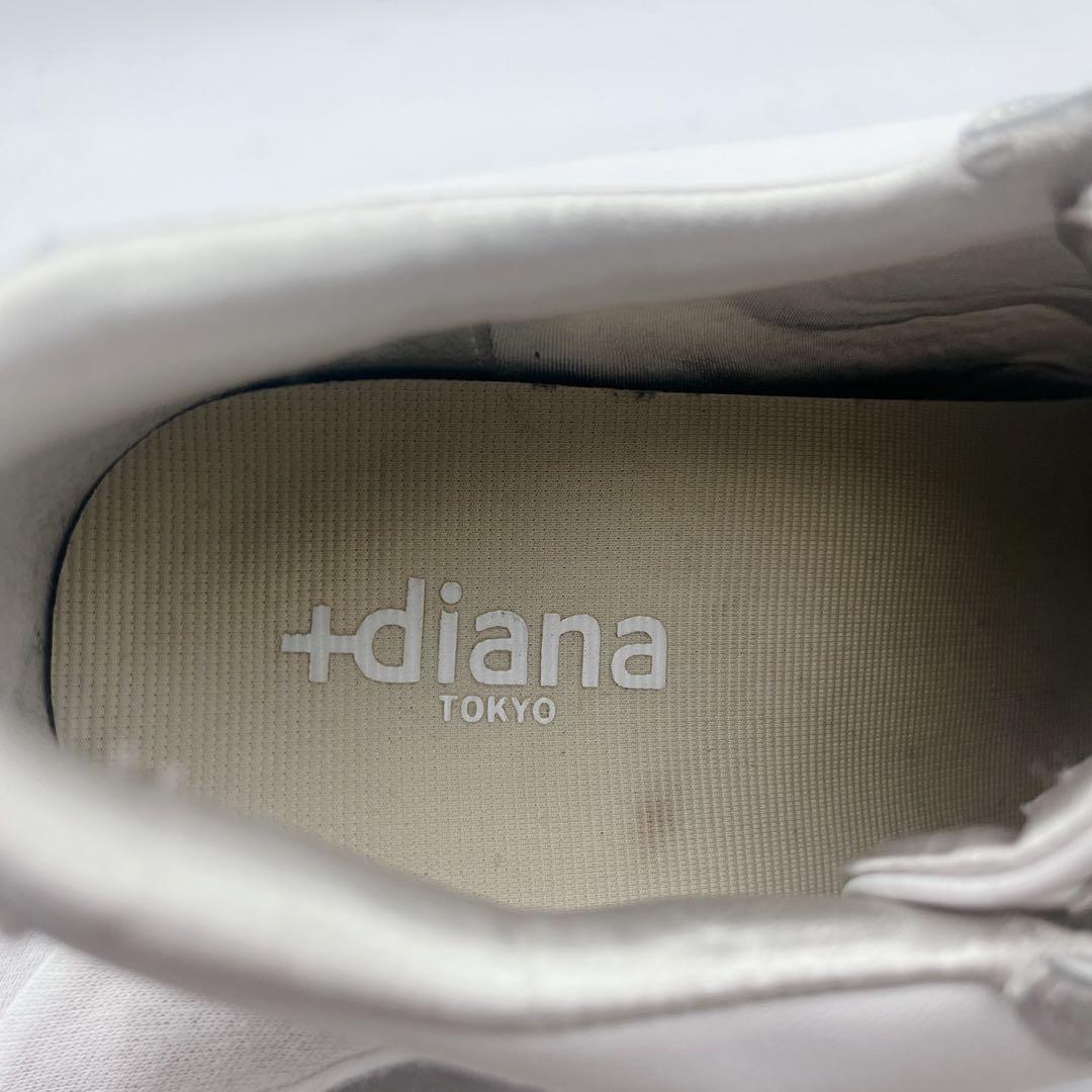 美品 +ダイアナ Bridal Edition 美脚ヒールアップスニーカー9cm