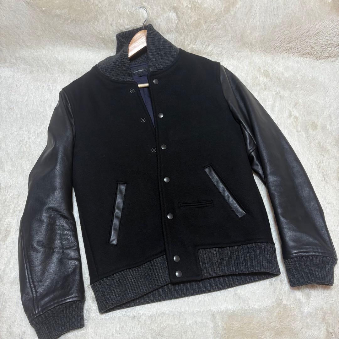 極美品　アメリカンラグシー　スタジャン　ブラック　レザー　メルトン　サイズ3