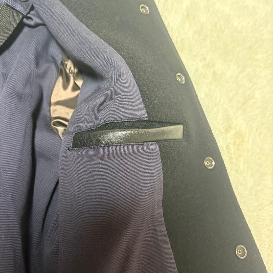 極美品　アメリカンラグシー　スタジャン　ブラック　レザー　メルトン　サイズ3