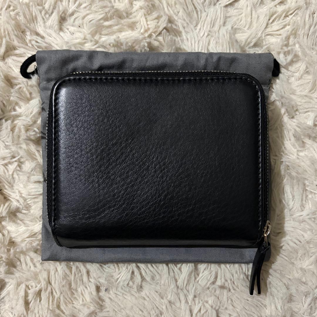 【美品】バレンシアガ エブリデイ 二つ折り財布 ラウンドファスナー ブラック