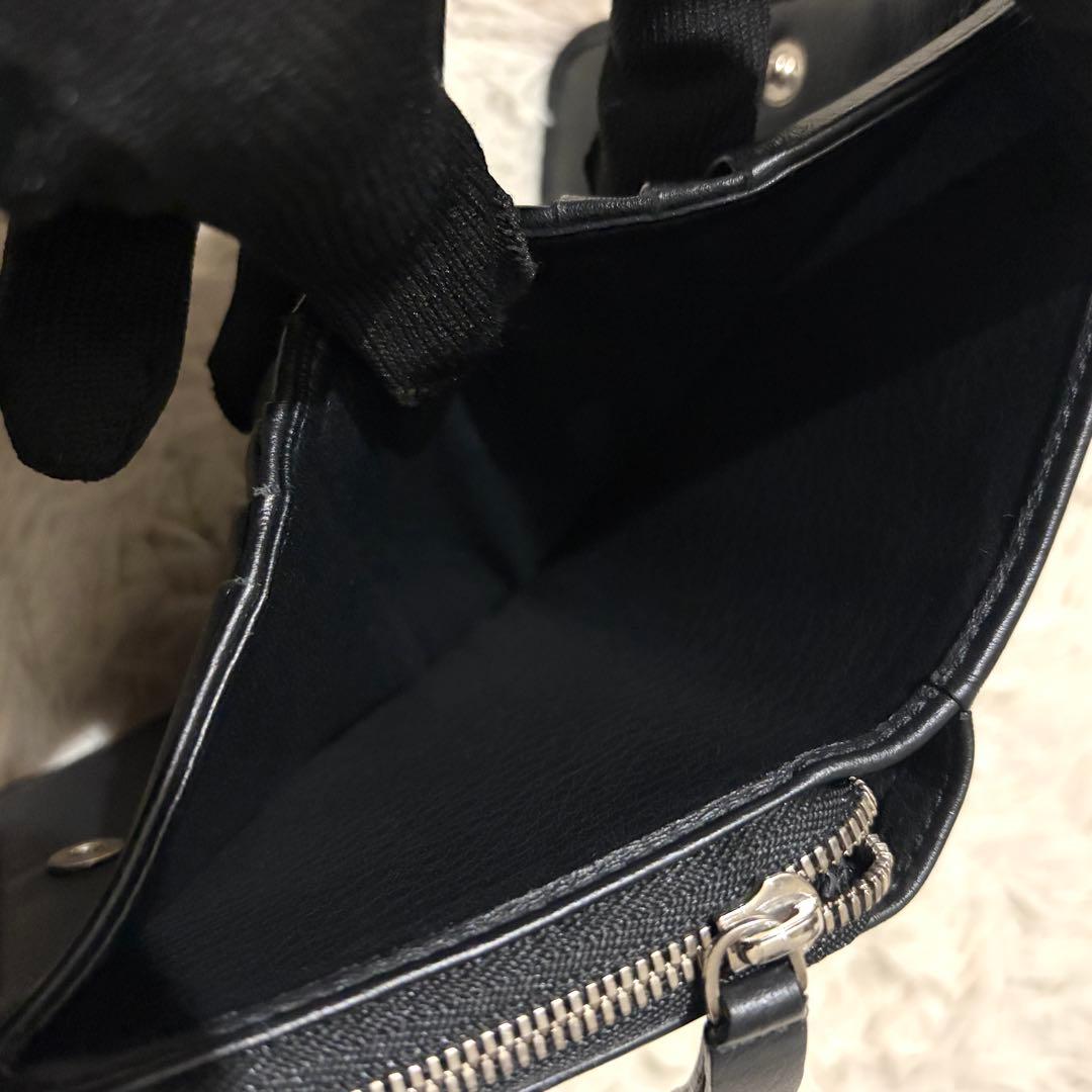 【美品】バレンシアガ エブリデイ 二つ折り財布 ラウンドファスナー ブラック