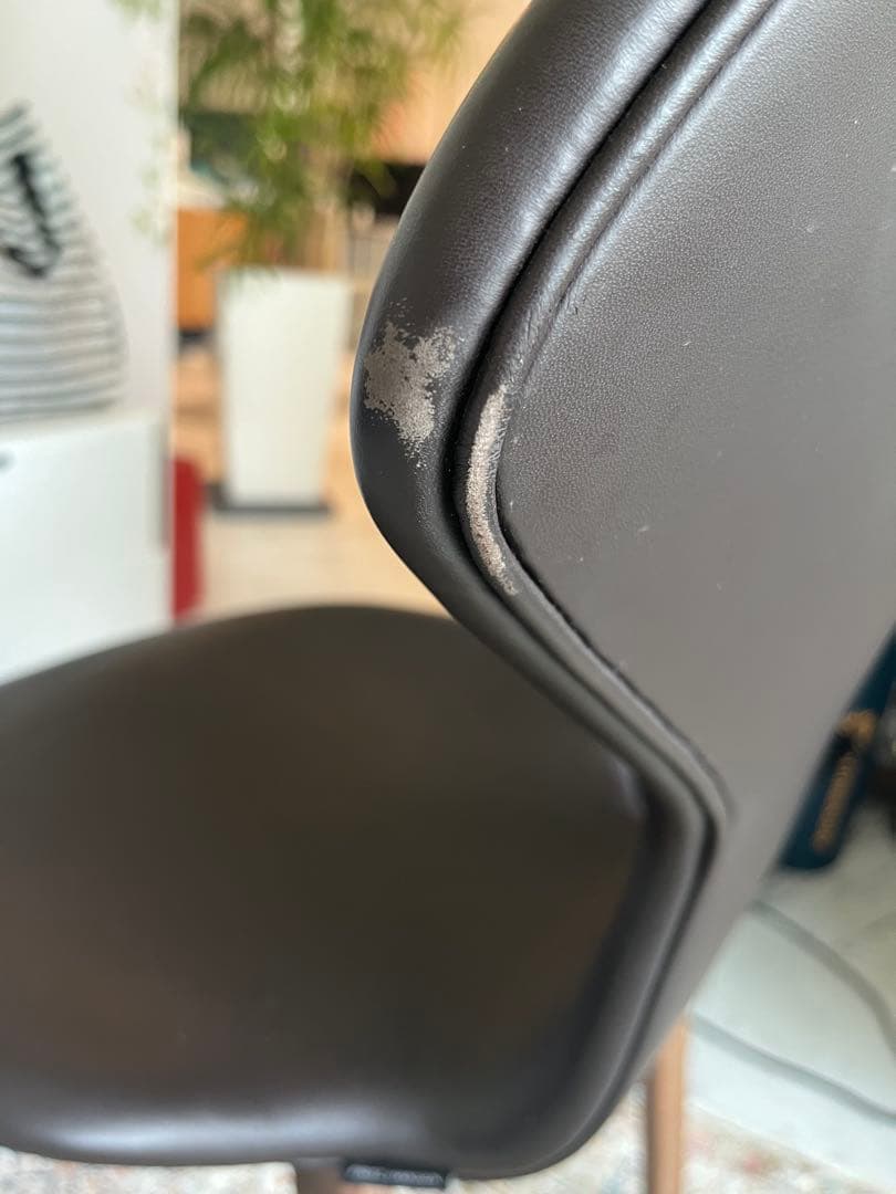 フリッツハンセン　グランプリチェア　レザー　ブラックブラウン