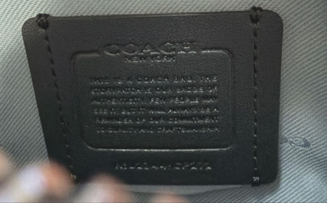 ちあきちゃん化COACH フォーン クロスボディグレーブルー