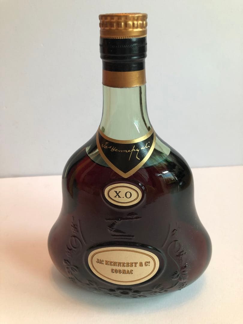 未開封　JAS Hennessy X.O. コニャック 金キャップグリーンボトル