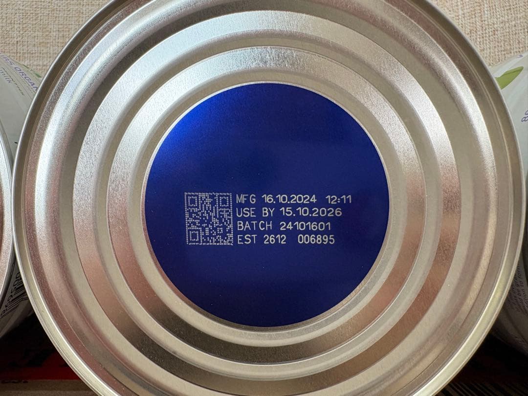 bubs バブズ オーガニック粉ミルク 0-6ヶ月 step1 3缶セット