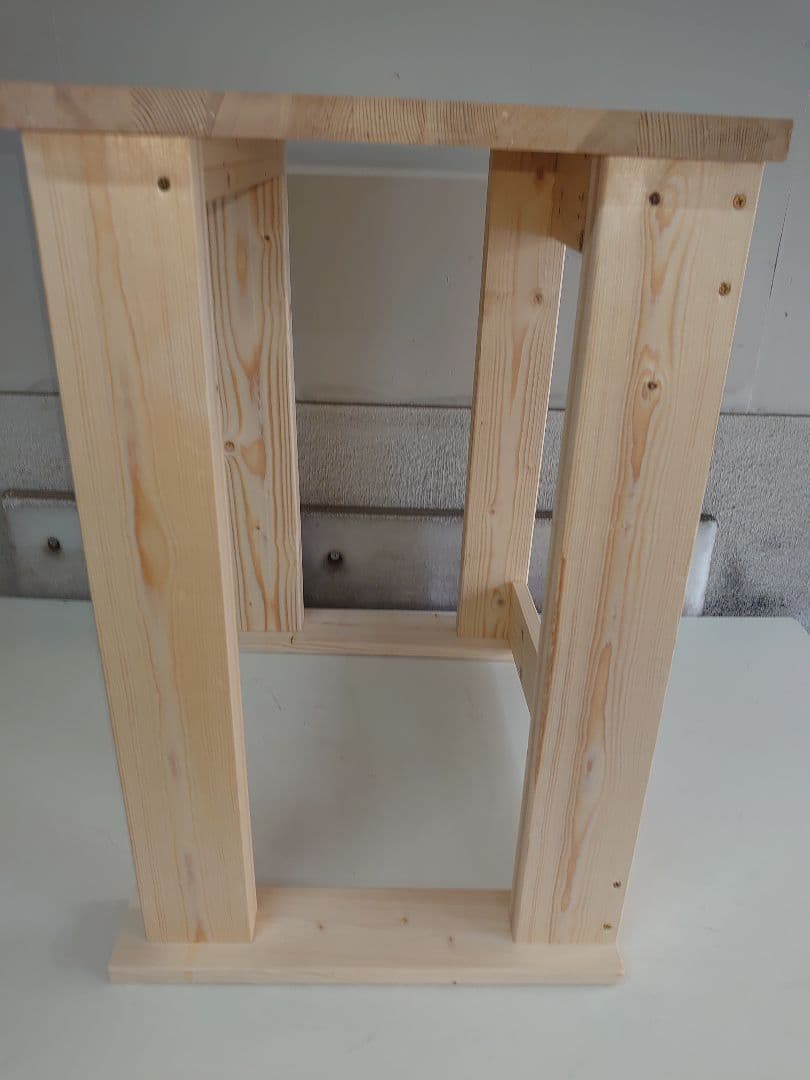 【完全オーダー仕様】新品のパイン集成材を使用したパチンコ実機1台を置く台②