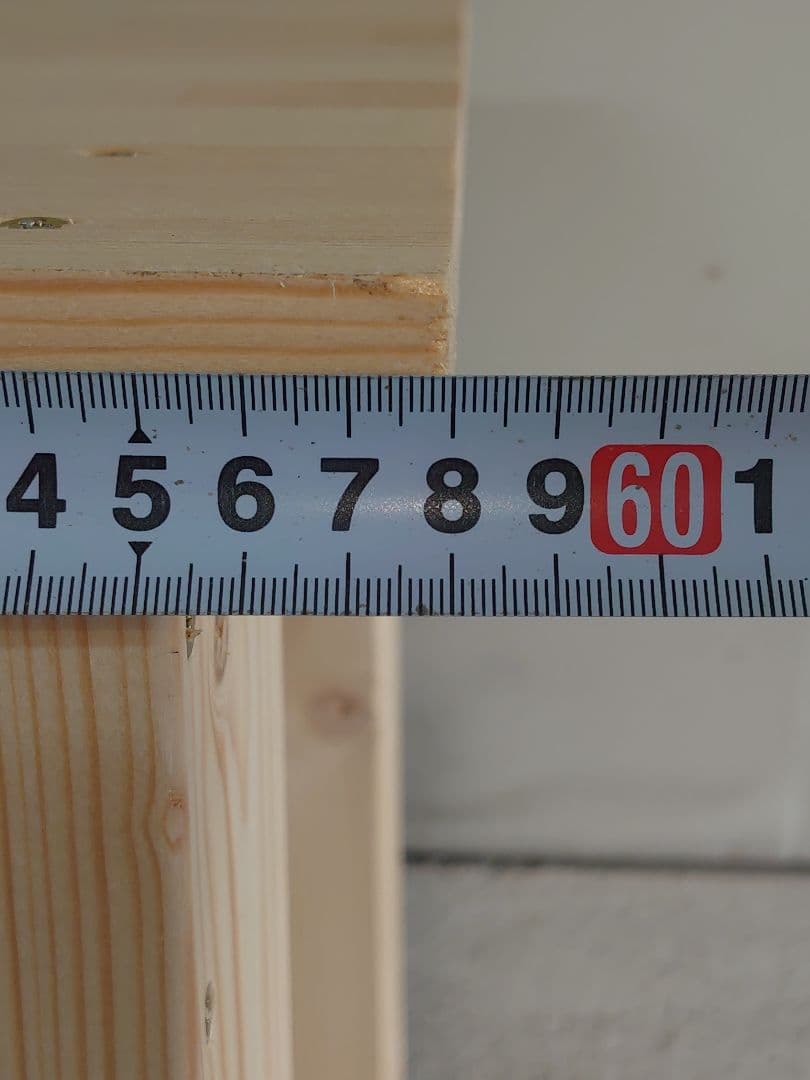 【完全オーダー仕様】新品のパイン集成材を使用したパチンコ実機1台を置く台②