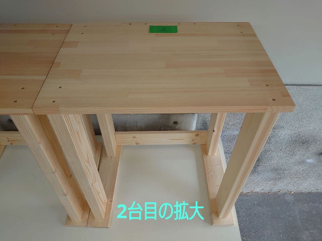 【完全オーダー仕様】新品のパイン集成材を使用したパチンコ実機1台を置く台②