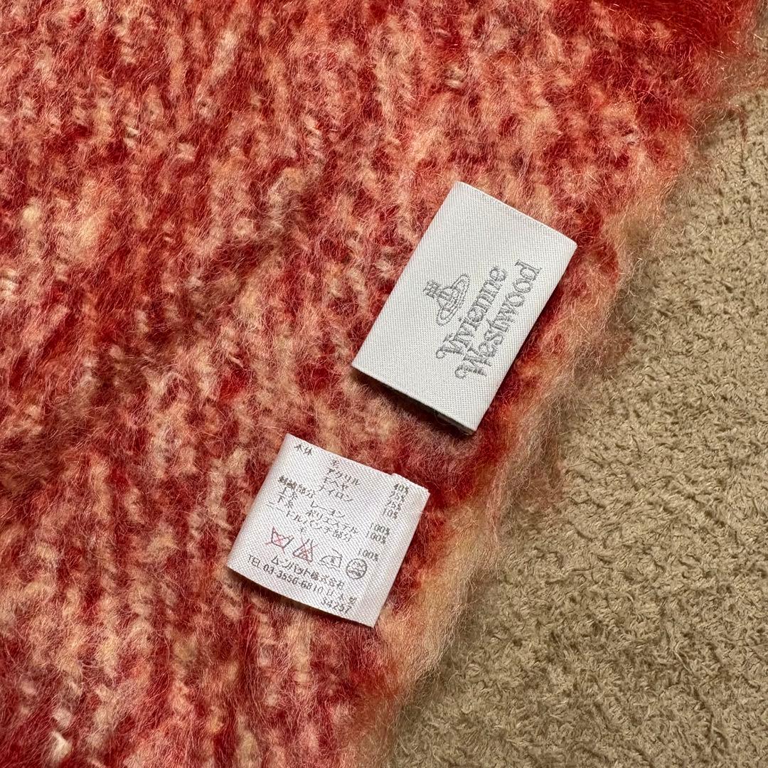 【美品】Vivienne Westwood ウール モヘヤ チェックマフラー