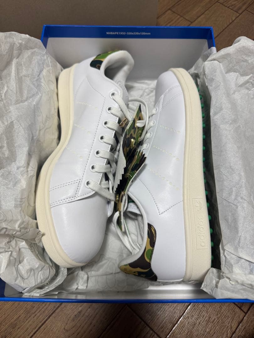 ADIDAS STAN SMITH G BAPE 白 27
