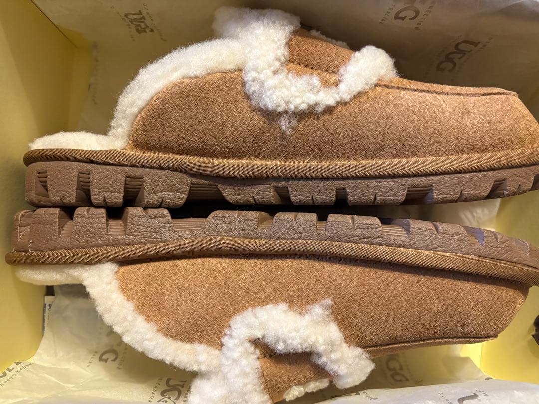UGG スウェード・ムートン　スリッパ