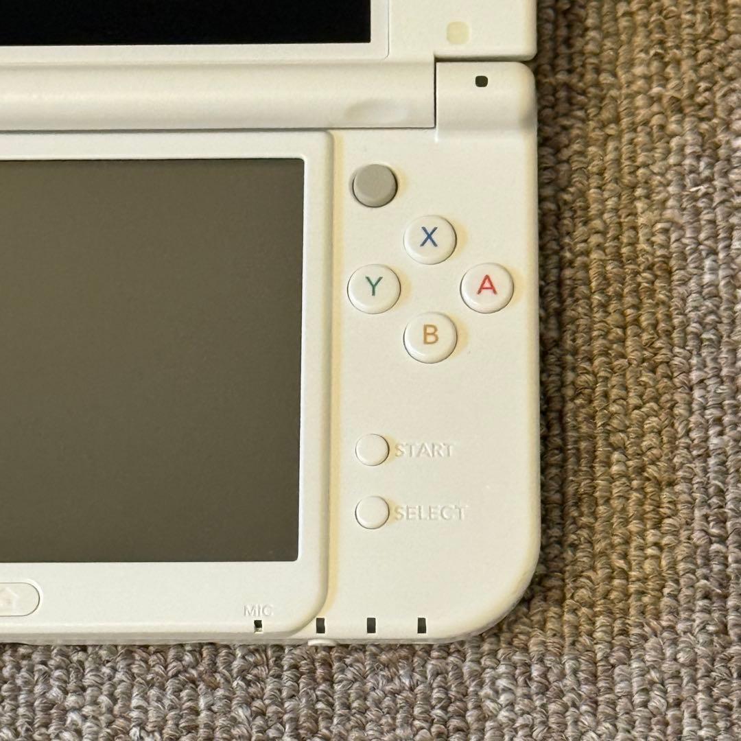【美品】Newニンテンドー3DS LL パールホワイト 上IPS搭載