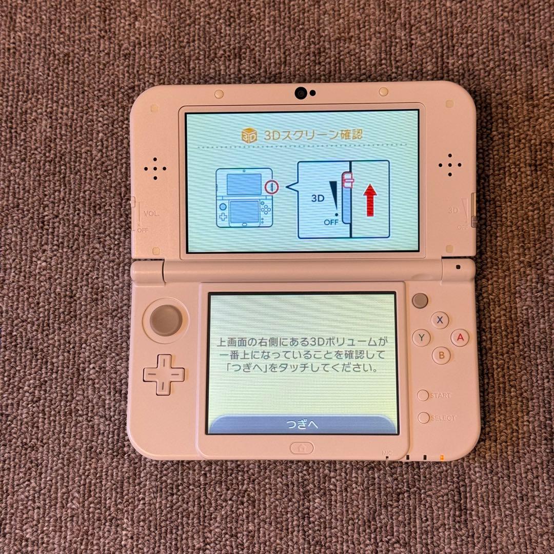 【美品】Newニンテンドー3DS LL パールホワイト 上IPS搭載