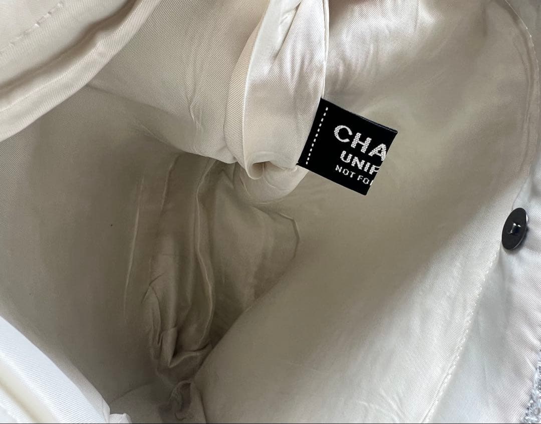 CHANELシャネル ココマークツイードスパンコール トートバッグ ダークグレー