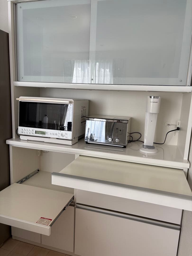 ニトリ　キッチンボード　ホワイト　140