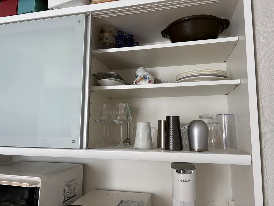 ニトリ　キッチンボード　ホワイト　140