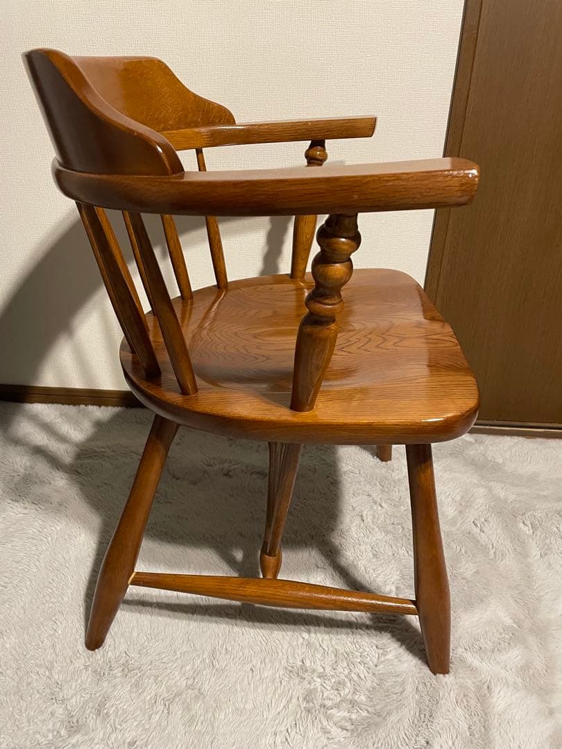 柏木工 アームチェア ダイニングチェア ヴィンテージ ウッドチェア