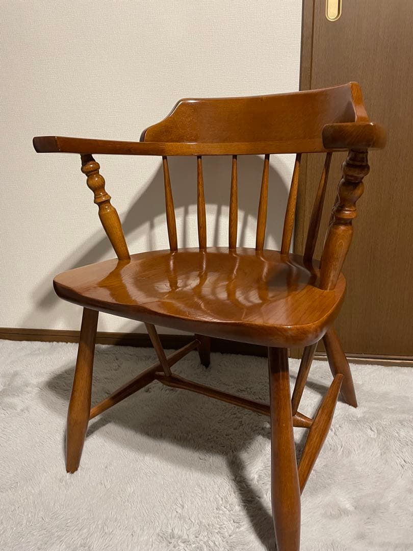 柏木工 アームチェア ダイニングチェア ヴィンテージ ウッドチェア