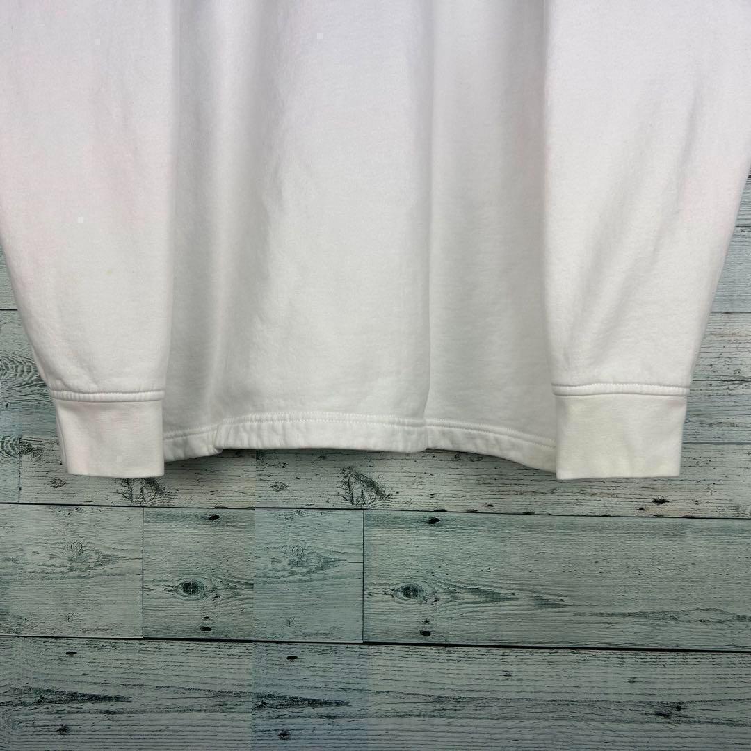 ラルフローレン 刺繍ロゴ ポロシャツ ラガーシャツ ホワイト L 4947