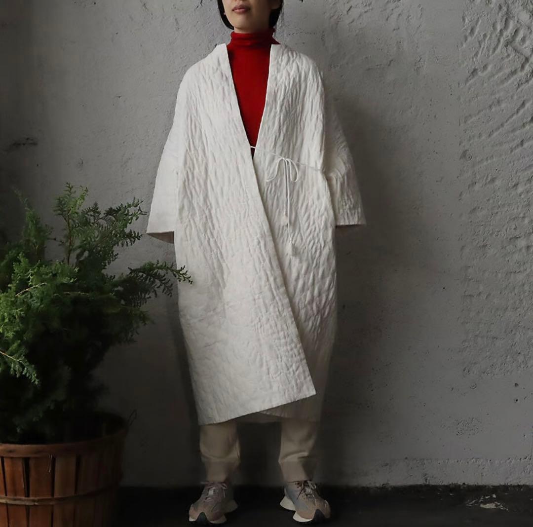 ankoさま専用　新品未使用　towavase リネンキルトローブ