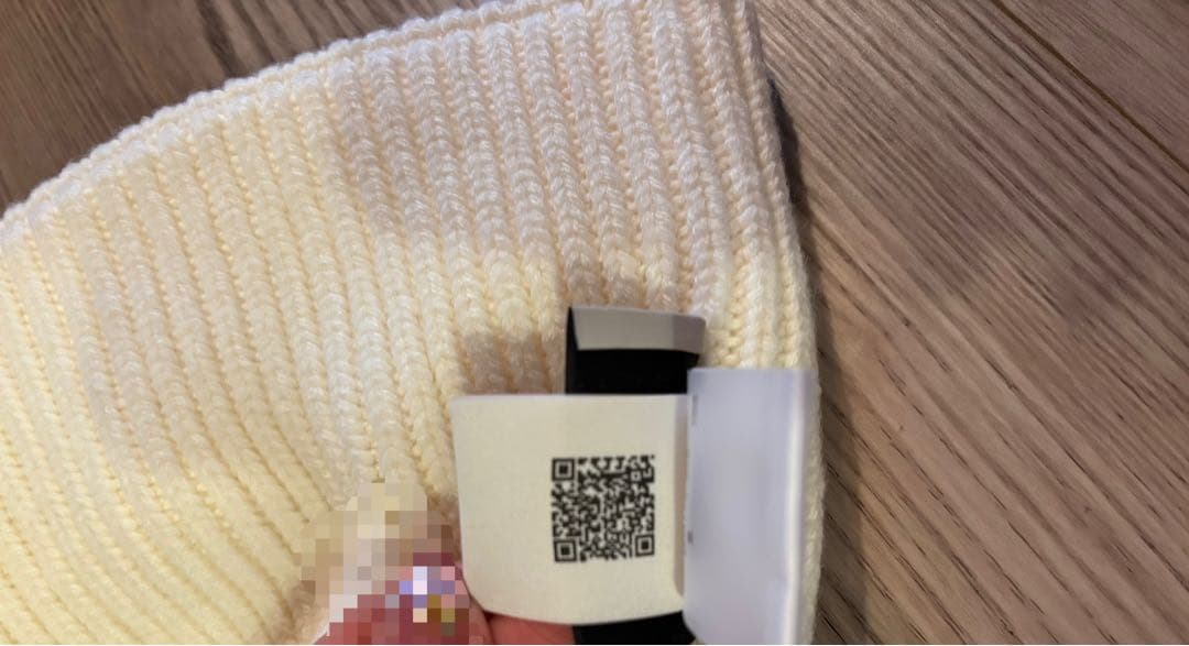 ami ホワイト ニット帽