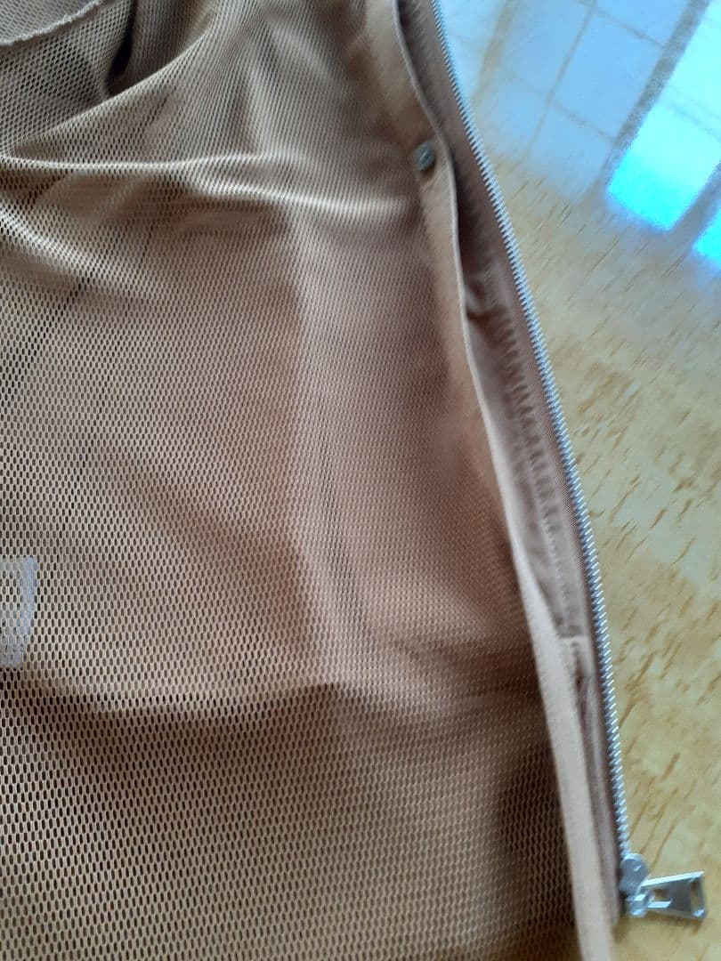 【クールカレアン】キャメル ジャンパー・ブルゾン メッシュジレ付き