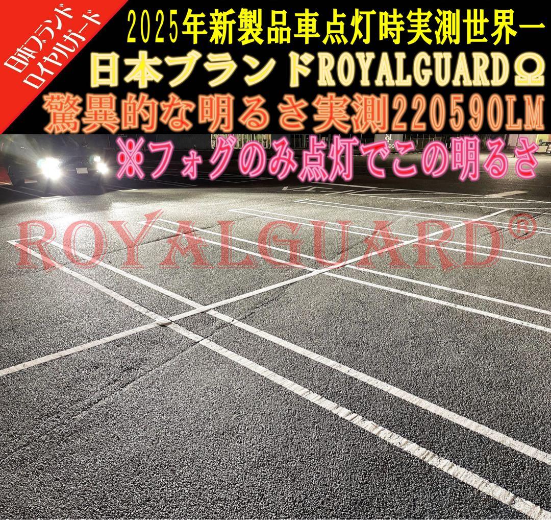 H8 H11 H16 LEDフォグ ホワイト　ロイヤルガード オメガ 爆光