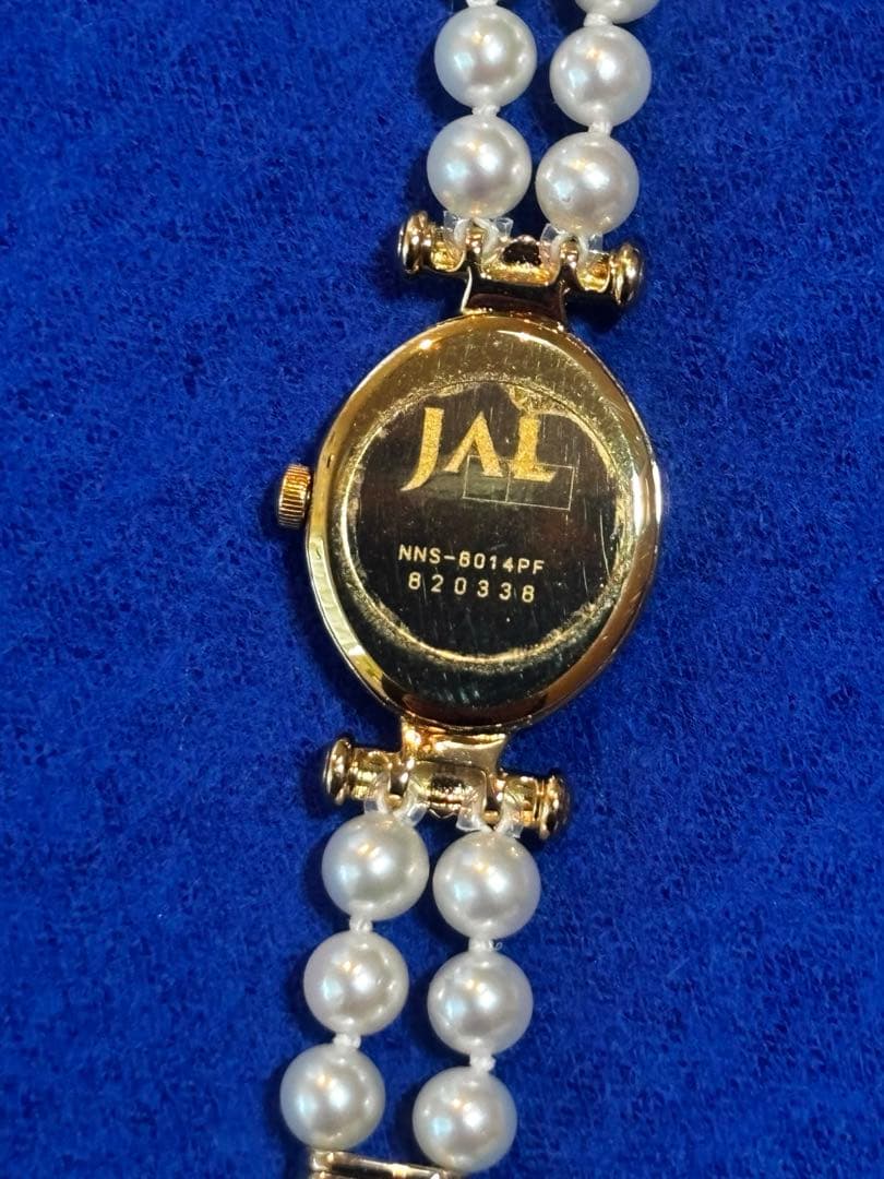 MIKIMOTO ミキモトJAL オーバルブレスレットウォッチ　電池交換済