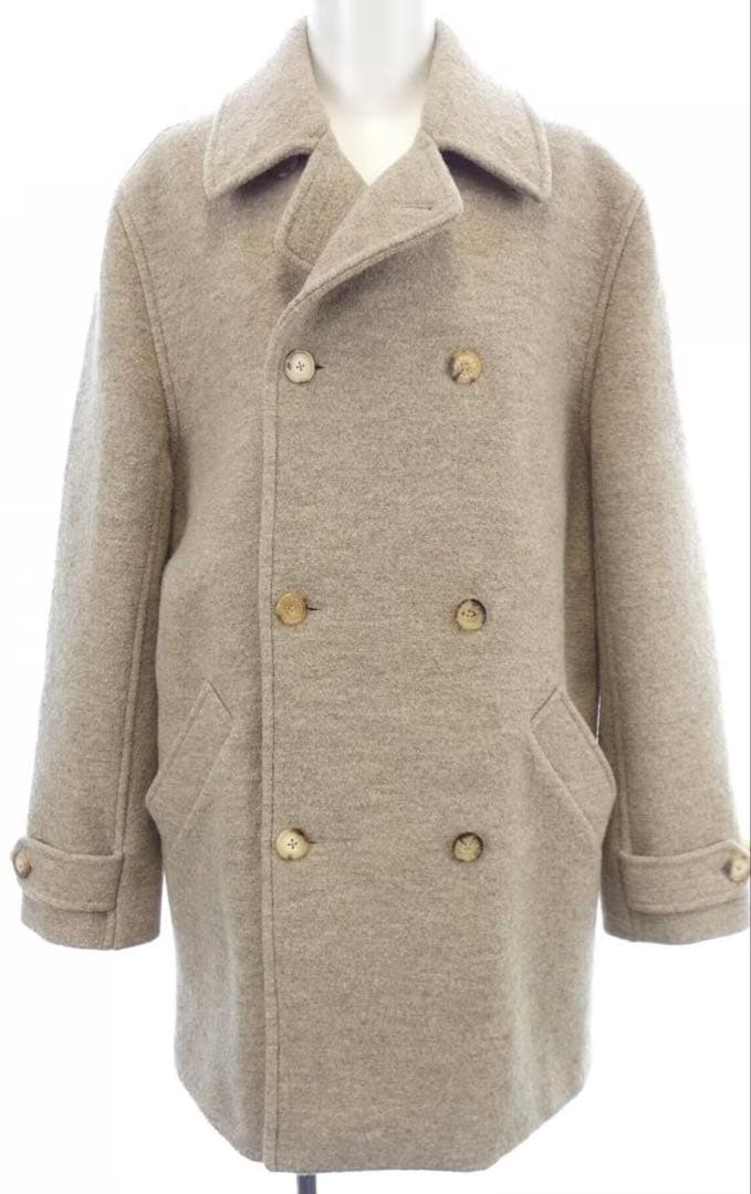 HERMES エルメス　ロゴ入り　厚手ピーコート