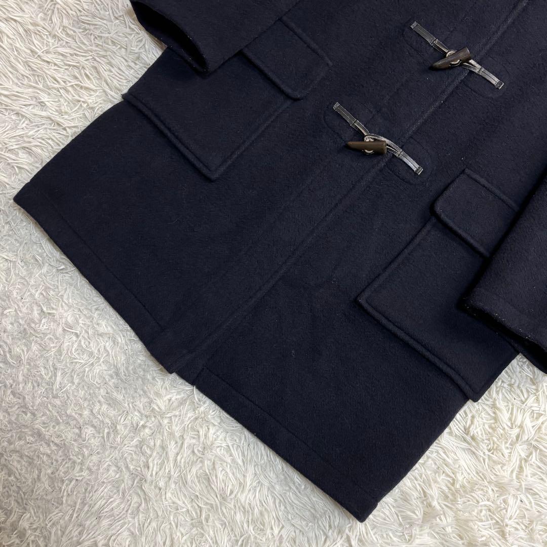 美品✨グローバーオール ダッフルコート 英国製 チェック ブラック 40 L