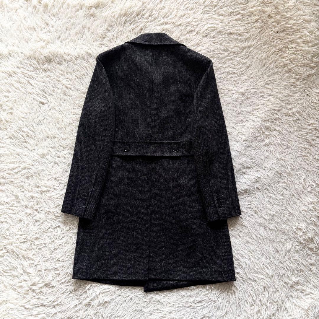 <美品>TAGLIATORE カシミヤウール ダブル チェスターコート 48