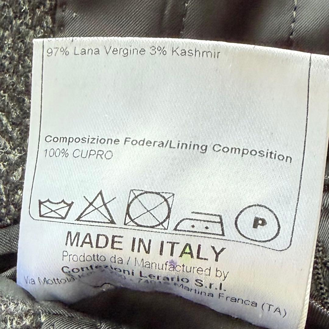 <美品>TAGLIATORE カシミヤウール ダブル チェスターコート 48