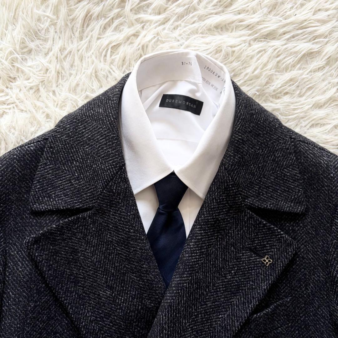 <美品>TAGLIATORE カシミヤウール ダブル チェスターコート 48